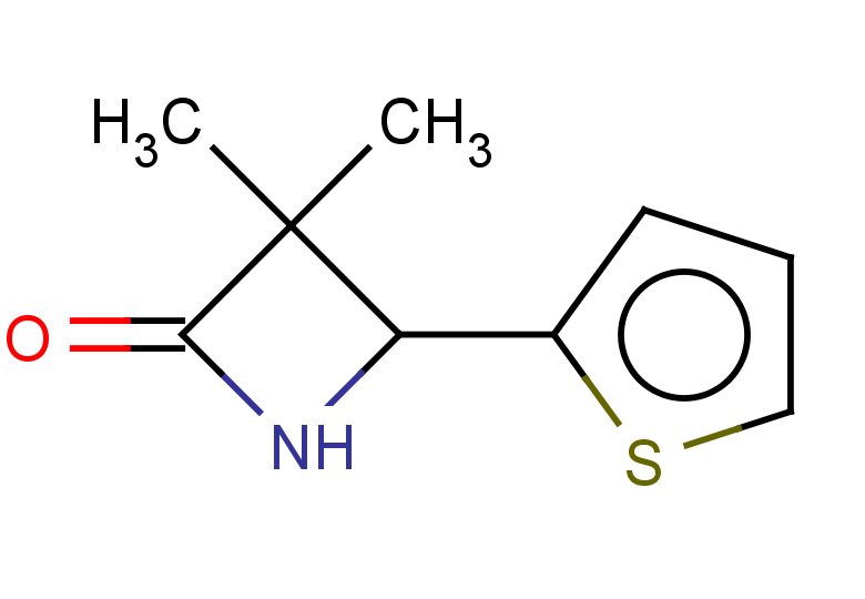 3,3-dimethyl-4-(thiophen-2-yl)azetidin-2-one
