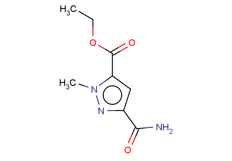 1H-PYRAZOLE-5-CARBOXYLIC ACID, 3-(AMINOCARBONYL)-1-METHYL-, ETHYL ESTER
