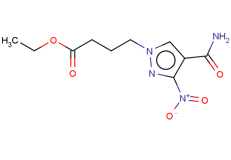 ethyl 4-(4-carbamoyl-3-nitro-1H-pyrazol-1-yl)butanoate