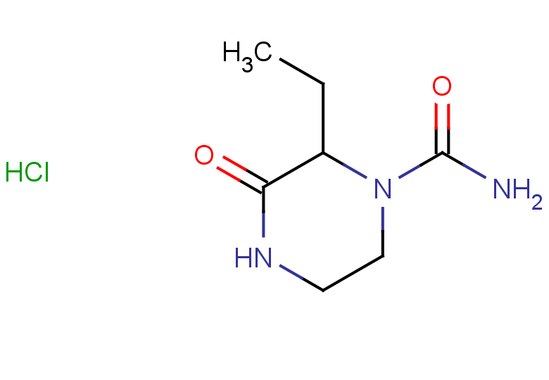 2-ethyl-3-oxopiperazine-1-carboxamide hydrochloride