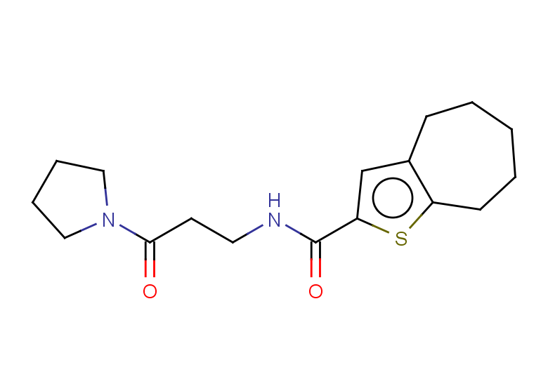 N-(3-OXO-3-PYRROLIDIN-1-YLPROPYL)-5,6,7,8-TETRAHYDRO-4H-CYCLOHEPTA[B]THIO+