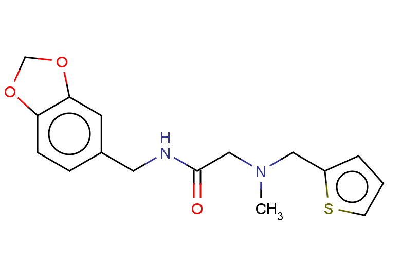 N-[(1,3-dioxaindan-5-yl)methyl]-2-{methyl[(thiophen-2-yl)methyl]amino}acetamide
