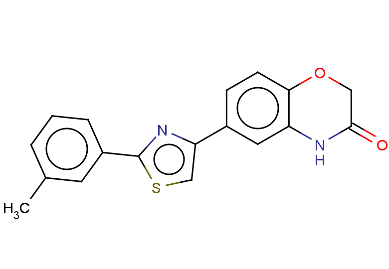 6-[2-(3-methylphenyl)-1,3-thiazol-4-yl]-3,4-dihydro-2H-1,4-benzoxazin-3-one