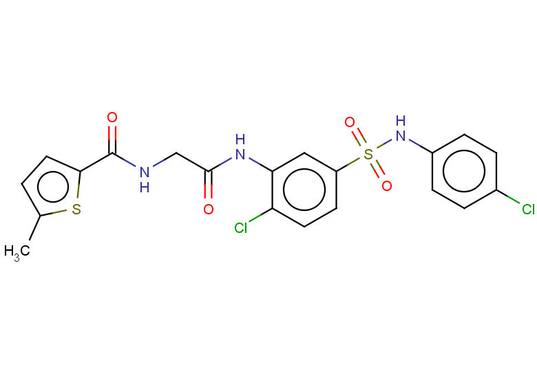 N-(2-((2-chloro-5-(N-(4-chlorophenyl)sulfamoyl)phenyl)amino)-2-oxoethyl)-5-methylthiophene-2-carboxamide