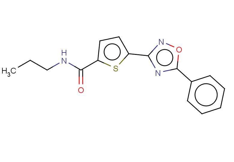 5-(5-phenyl-1,2,4-oxadiazol-3-yl)-N-propylthiophene-2-carboxamide