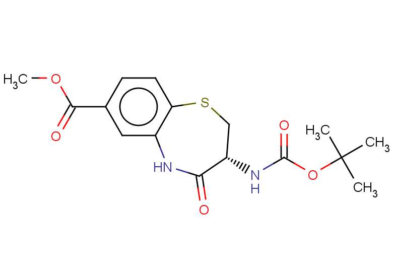 methyl (3R)-3-{[(tert-butoxy)carbonyl]amino}-4-oxo-2,3,4,5-tetrahydro-1,5-benzothiazepine-7-carboxylate