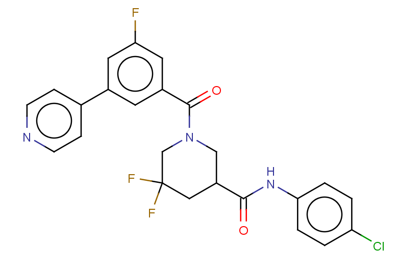 N-(4-chlorophenyl)-5,5-difluoro-1-{[3-fluoro-5-(pyridin-4-yl)phenyl]carbonyl}piperidine-3-carboxamide