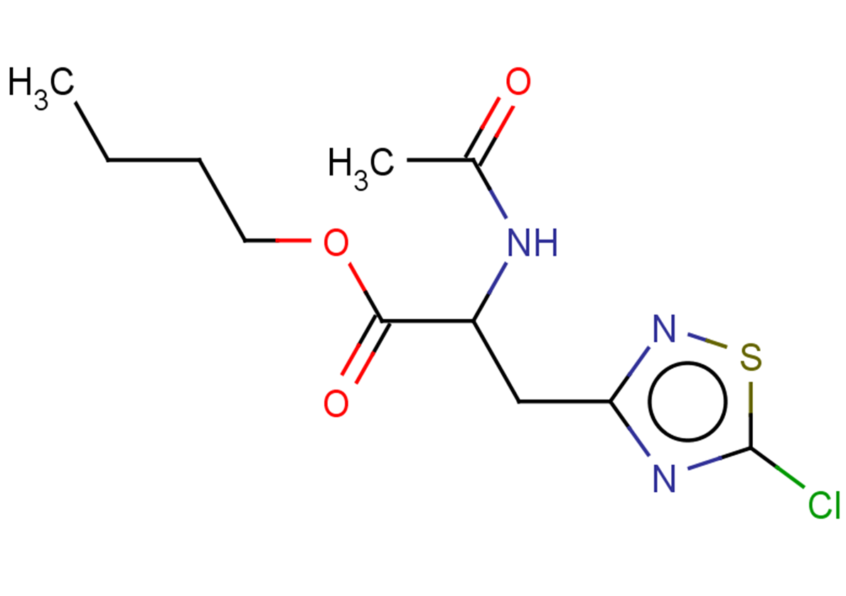 butyl 3-(5-chloro-1,2,4-thiadiazol-3-yl)-2-acetamidopropanoate