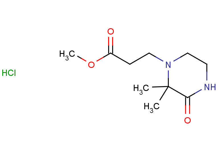 methyl 3-(2,2-dimethyl-3-oxopiperazin-1-yl)propanoate hydrochloride