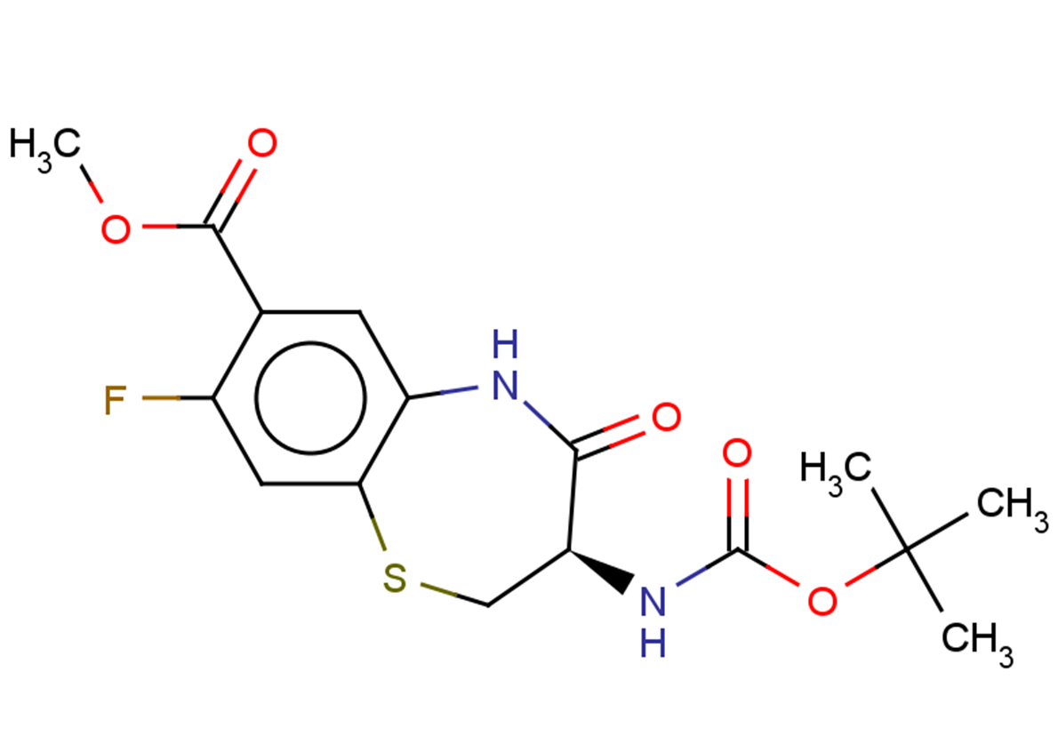 methyl (3R)-3-{[(tert-butoxy)carbonyl]amino}-8-fluoro-4-oxo-2,3,4,5-tetrahydro-1,5-benzothiazepine-7-carboxylate