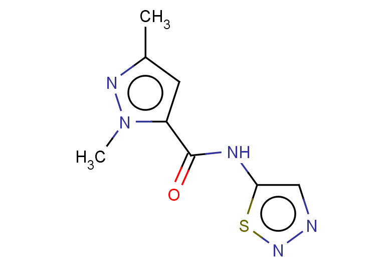 1,3-dimethyl-N-(1,2,3-thiadiazol-5-yl)-1H-pyrazole-5-carboxamide