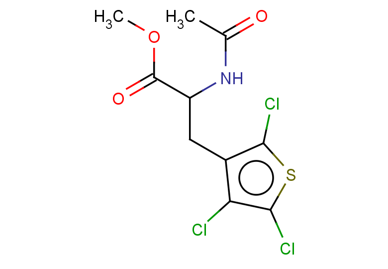 methyl 2-acetamido-3-(2,4,5-trichlorothiophen-3-yl)propanoate