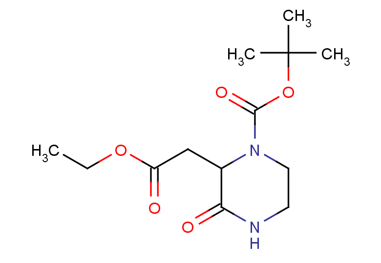 tert-butyl 2-(2-ethoxy-2-oxoethyl)-3-oxopiperazine-1-carboxylate