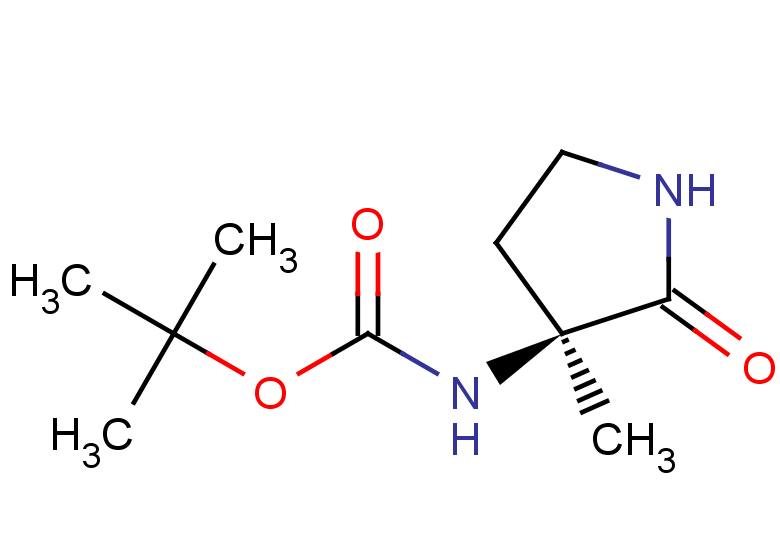 tert-butyl N-[(3S)-3-methyl-2-oxopyrrolidin-3-yl]carbamate