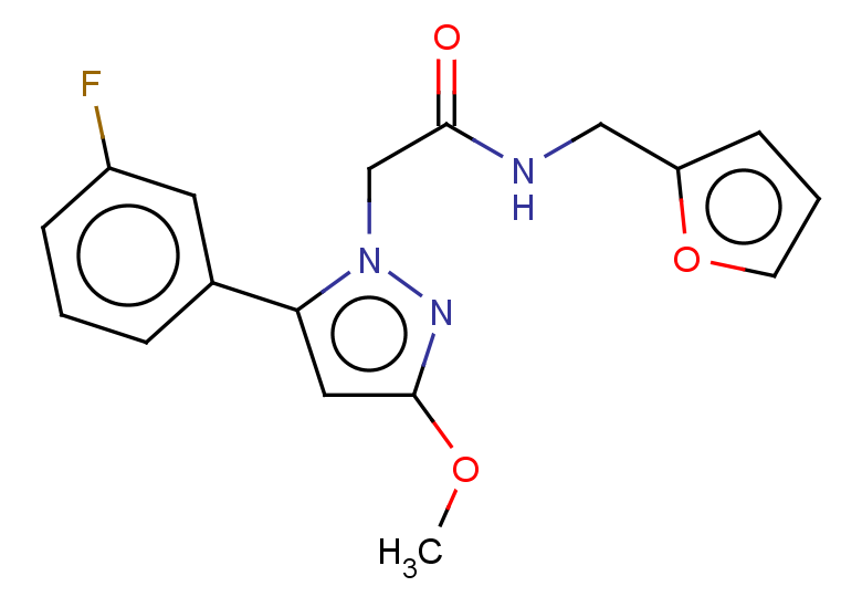2-[5-(3-fluorophenyl)-3-methoxy-1H-pyrazol-1-yl]-N-(furan-2-ylmethyl)acetamide