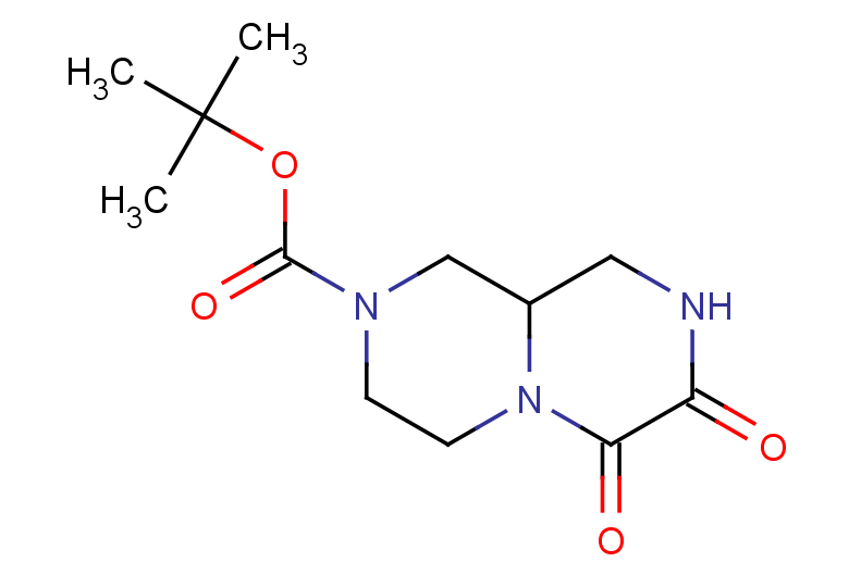 tert-butyl 6,7-dioxo-octahydro-1H-pyrazino[1,2-a]piperazine-2-carboxylate