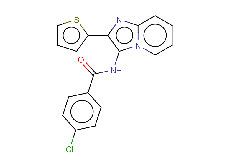 4-chloro-N-[2-(thiophen-2-yl)imidazo[1,2-a]pyridin-3-yl]benzamide