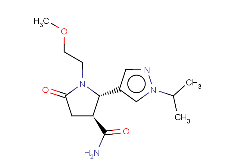 rac-(2R,3R)-1-(2-methoxyethyl)-5-oxo-2-[1-(propan-2-yl)-1H-pyrazol-4-yl]pyrrolidine-3-carboxamide, trans