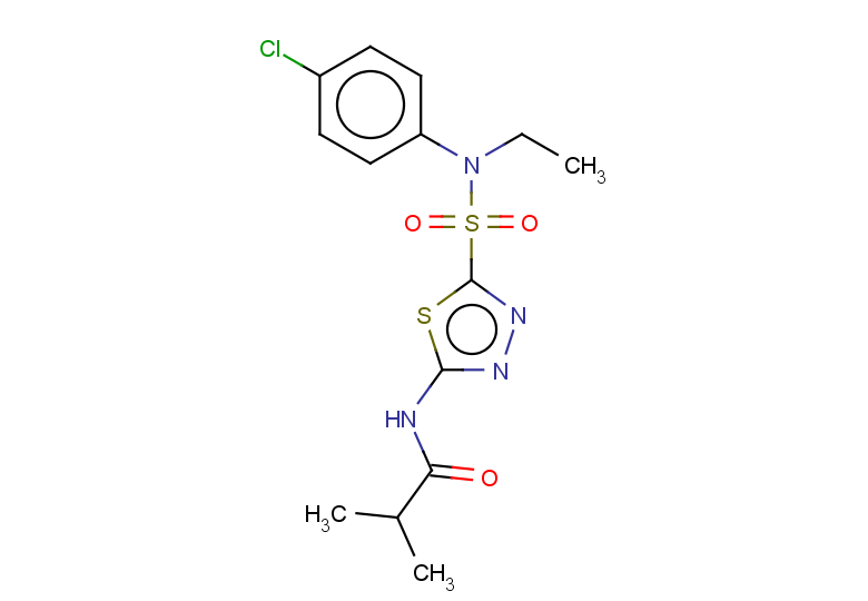 N-{5-[(4-chlorophenyl)(ethyl)sulfamoyl]-1,3,4-thiadiazol-2-yl}-2-methylpropanamide