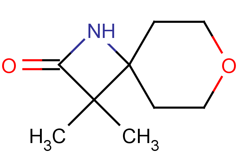 3,3-dimethyl-7-oxa-1-azaspiro[3.5]nonan-2-one