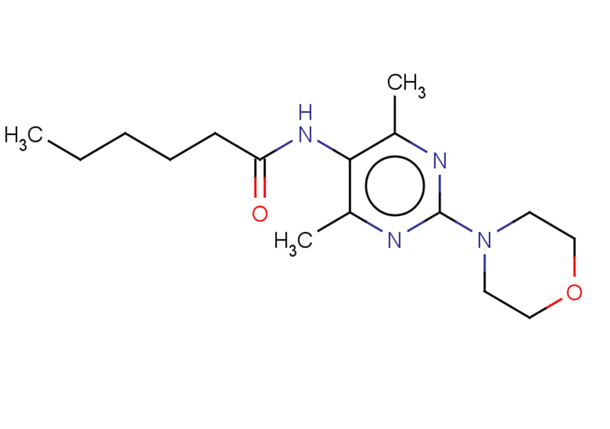 N-[4,6-dimethyl-2-(morpholin-4-yl)pyrimidin-5-yl]hexanamide