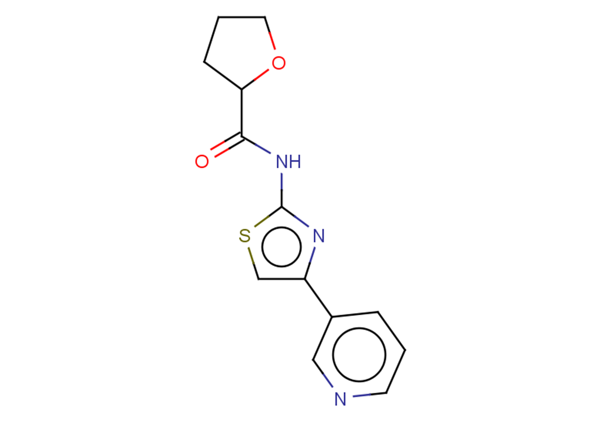 N-[4-(pyridin-3-yl)-1,3-thiazol-2-yl]oxolane-2-carboxamide