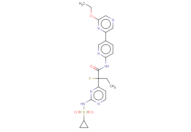 2-(2-cyclopropanesulfonamidopyrimidin-4-yl)-N-[5-(6-ethoxypyrazin-2-yl)pyridin-2-yl]-2-fluorobutanamide