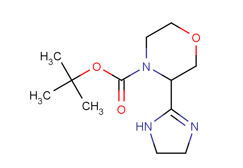 tert-butyl 3-(4,5-dihydro-1H-imidazol-2-yl)morpholine-4-carboxylate