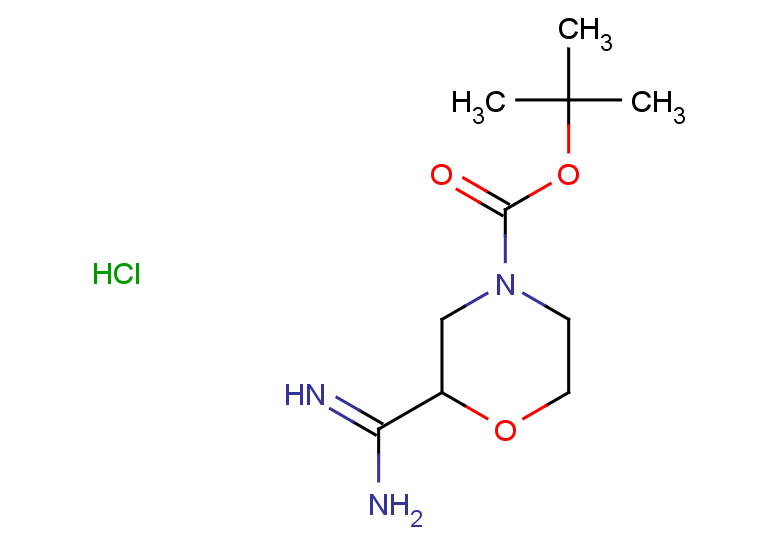 tert-butyl 2-carbamimidoylmorpholine-4-carboxylate hydrochloride