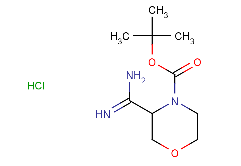 tert-butyl 3-carbamimidoylmorpholine-4-carboxylate hydrochloride