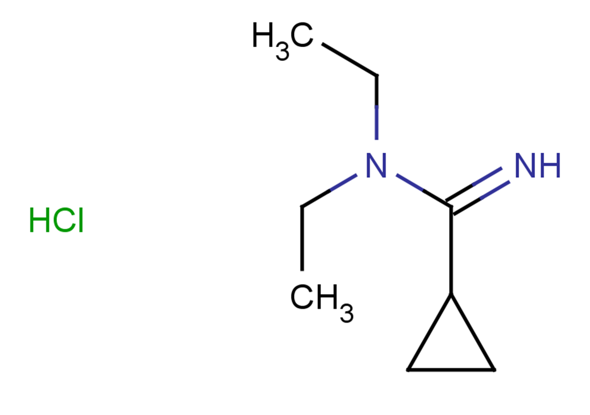 N,N-diethylcyclopropanecarboximidamide hydrochloride