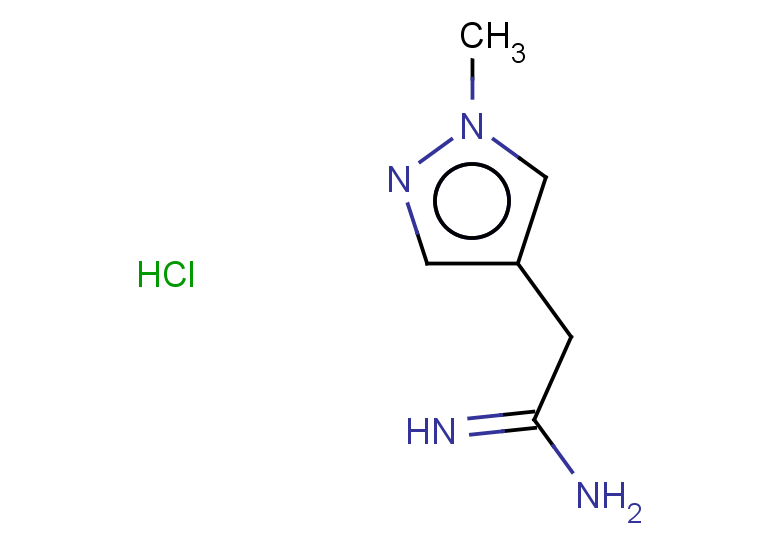 2-(1-methyl-1H-pyrazol-4-yl)ethanimidamide hydrochloride