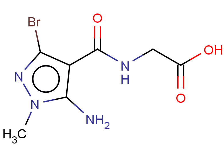 2-[(5-amino-3-bromo-1-methyl-1H-pyrazol-4-yl)formamido]acetic acid