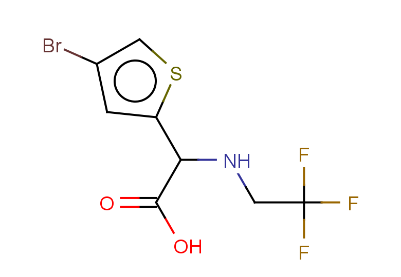 2-(4-bromothiophen-2-yl)-2-[(2,2,2-trifluoroethyl)amino]acetic acid
