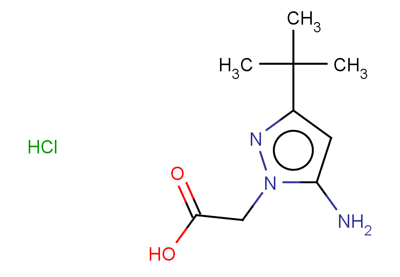 2-(5-amino-3-tert-butyl-1H-pyrazol-1-yl)acetic acid hydrochloride