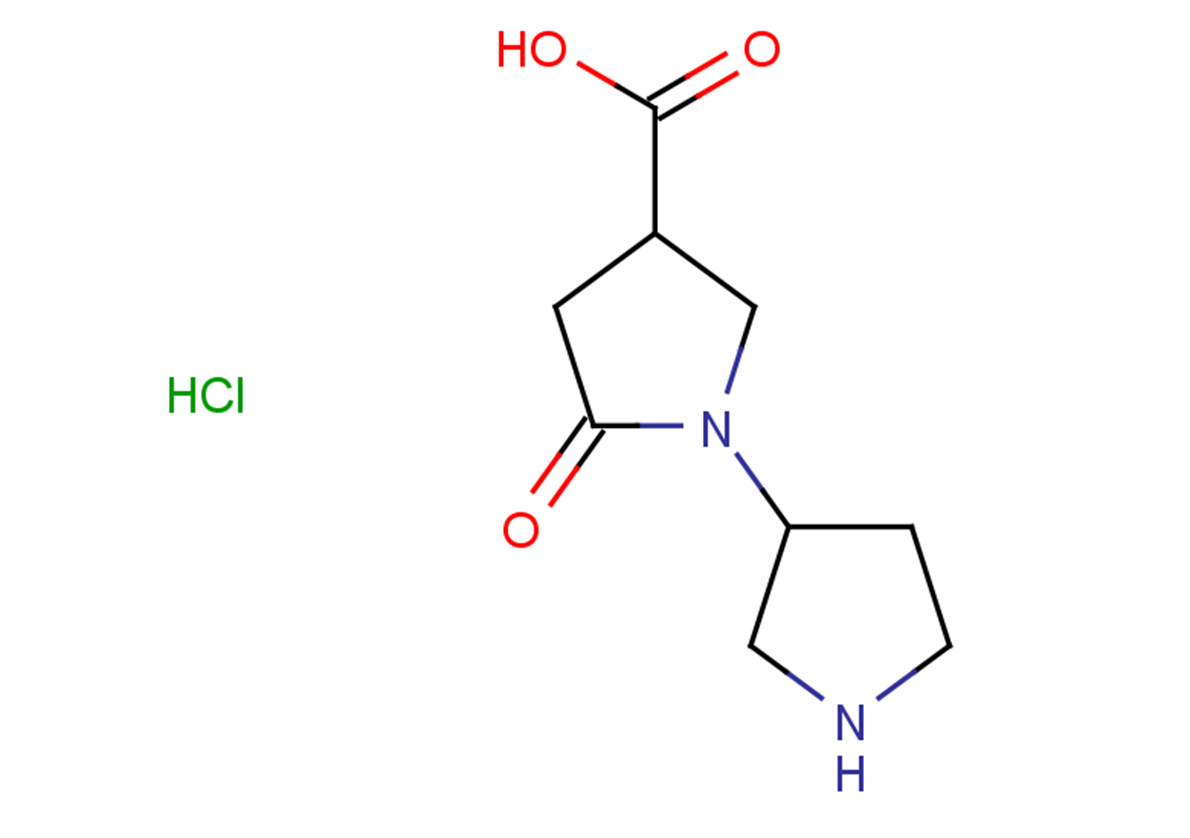 5-oxo-1-(pyrrolidin-3-yl)pyrrolidine-3-carboxylic acid hydrochloride