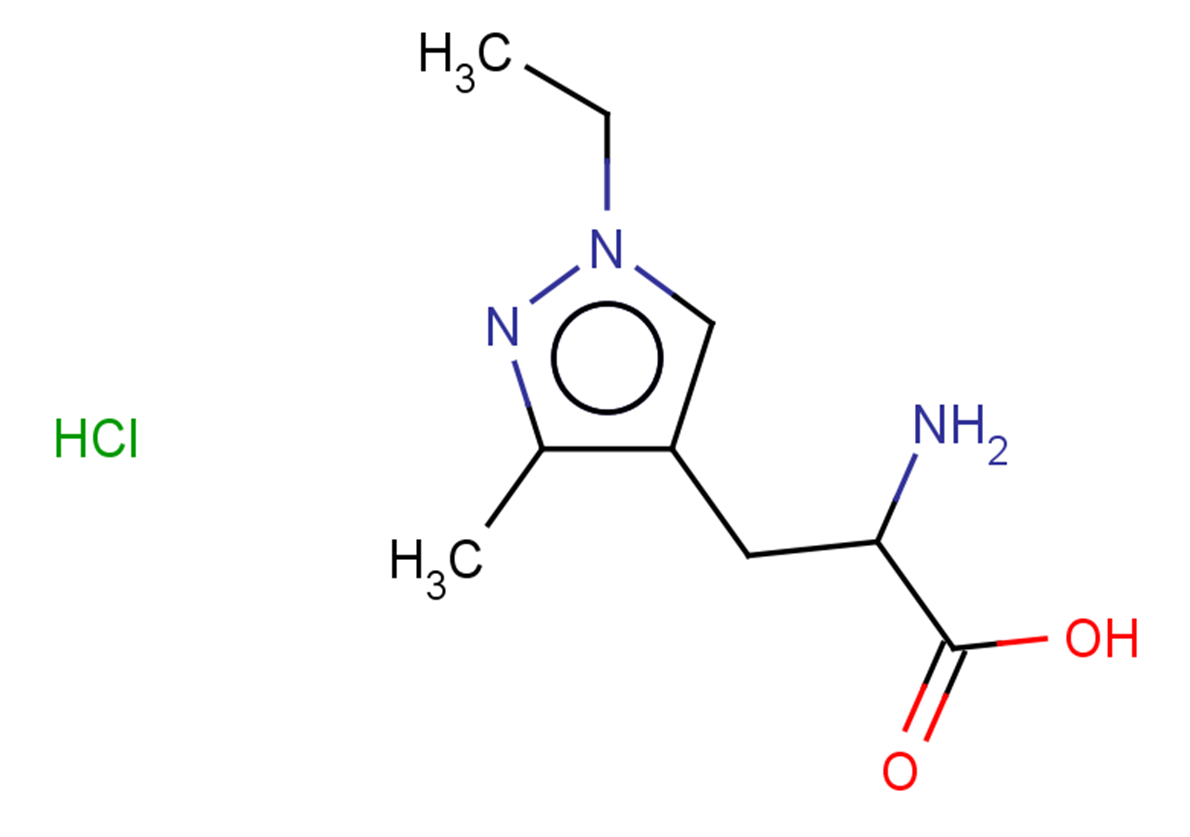 2-amino-3-(1-ethyl-3-methyl-1H-pyrazol-4-yl)propanoic acid hydrochloride