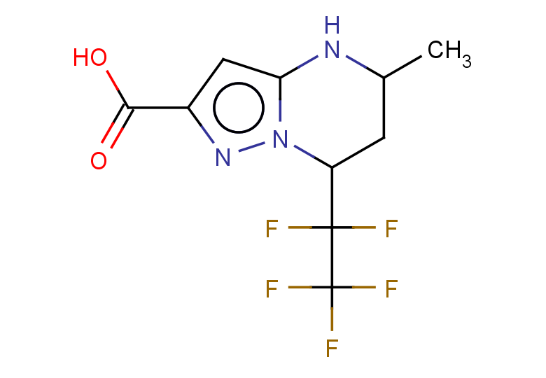5-methyl-7-(pentafluoroethyl)-4H,5H,6H,7H-pyrazolo[1,5-a]pyrimidine-2-carboxylic acid