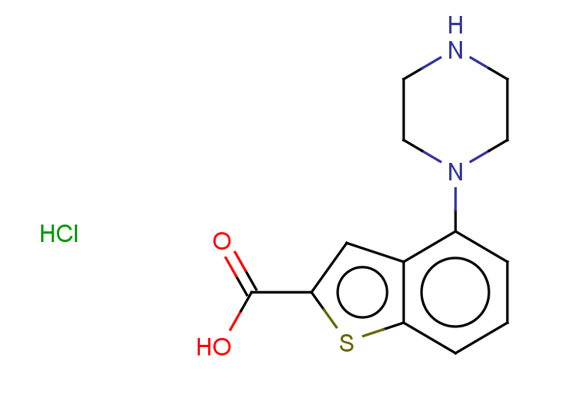 4-(piperazin-1-yl)-1-benzothiophene-2-carboxylic acid hydrochloride
