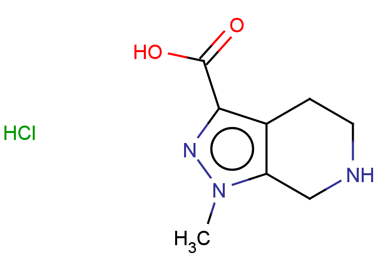 1-methyl-1H,4H,5H,6H,7H-pyrazolo[3,4-c]pyridine-3-carboxylic acid hydrochloride