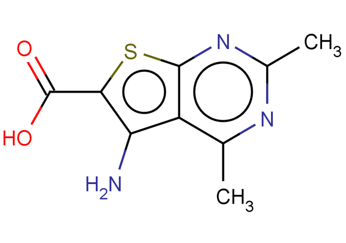 5-amino-2,4-dimethylthieno[2,3-d]pyrimidine-6-carboxylic acid