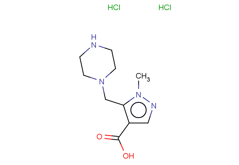 1-methyl-5-(piperazin-1-ylmethyl)-1H-pyrazole-4-carboxylic acid dihydrochloride