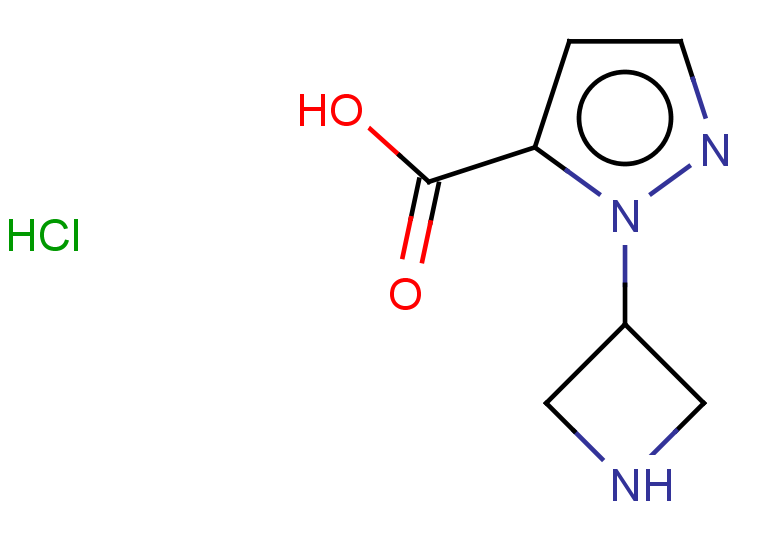 1-(azetidin-3-yl)-1H-pyrazole-5-carboxylic acid hydrochloride