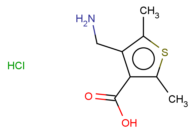 4-(aminomethyl)-2,5-dimethylthiophene-3-carboxylic acid hydrochloride