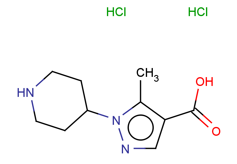 5-methyl-1-(piperidin-4-yl)-1H-pyrazole-4-carboxylic acid dihydrochloride
