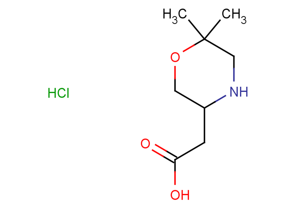 2-(6,6-dimethylmorpholin-3-yl)acetic acid hydrochloride