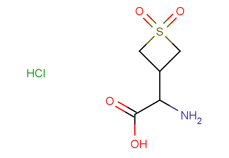 2-amino-2-(1,1-dioxo-1lambda6-thietan-3-yl)acetic acid hydrochloride