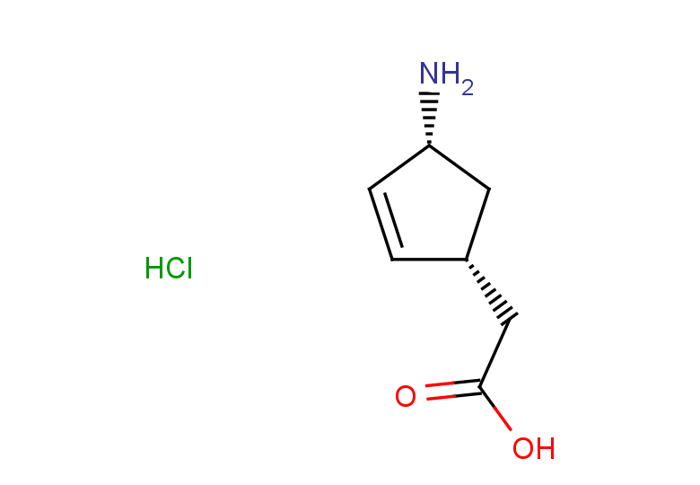 2-[(1R,4R)-4-aminocyclopent-2-en-1-yl]acetic acid hydrochloride