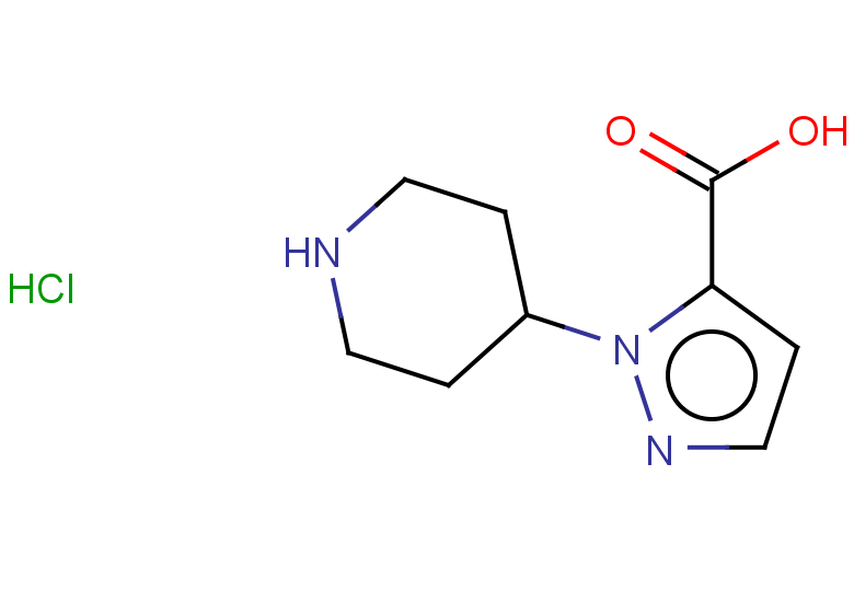 1-(piperidin-4-yl)-1H-pyrazole-5-carboxylic acid hydrochloride