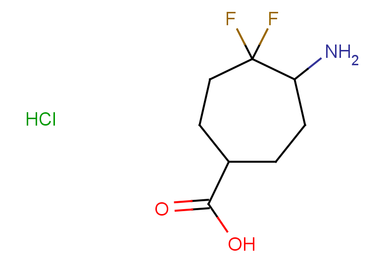5-amino-4,4-difluorocycloheptane-1-carboxylic acid hydrochloride